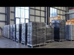 The manufacturing of the manhole cover has been completed and is now packed and ready for shipment.