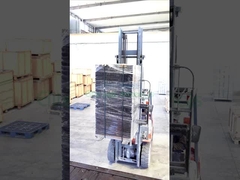 The Composite Manhole Cover is being loaded and prepared for shipment to the designated location.