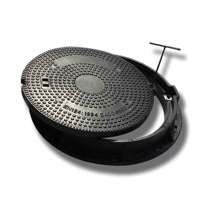 Heavy Duty SMC FRP Manhole Cover 650mm EN124 For Infrastructure Protection