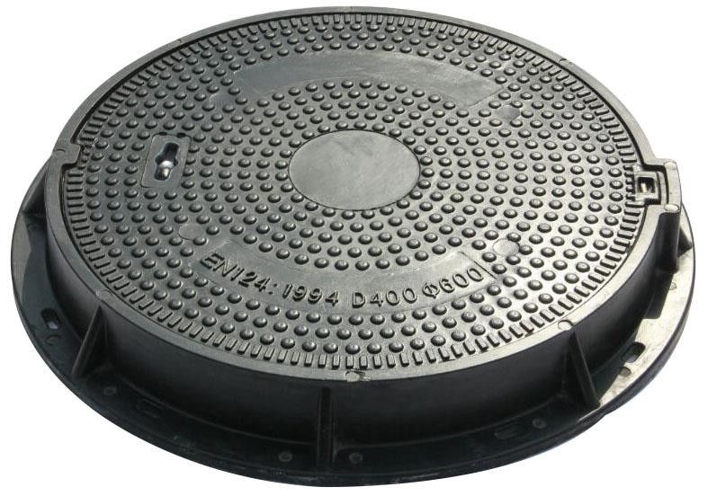 FRP Sewer Manhole Cover with Bolted Installation Method, 40 Tons Load Capacity, and Chemical Rust Resistance