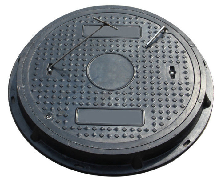 FRP Sewer Manhole Cover with Bolted Installation Method, 40 Tons Load Capacity, and Chemical Rust Resistance