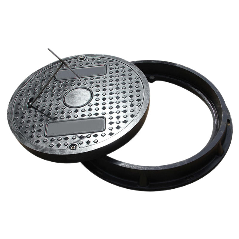High Strength SMC Composite Manhole Cover with 40 Ton Load Capacity and Corrosion Resistance for Heavy Traffic
