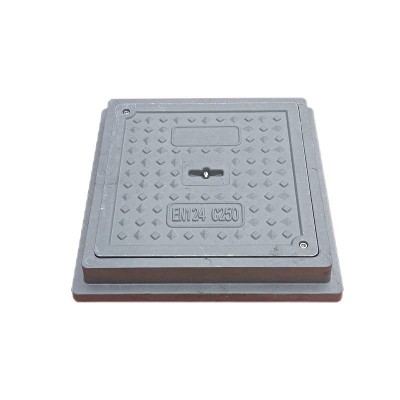 FRP BMC SMC GRP Composite Resin Fiberglass Manhole Cover Square For Garden Road