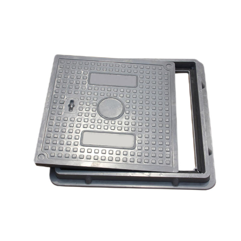 FRP BMC SMC GRP Composite Resin Fiberglass Manhole Cover Square For Garden Road