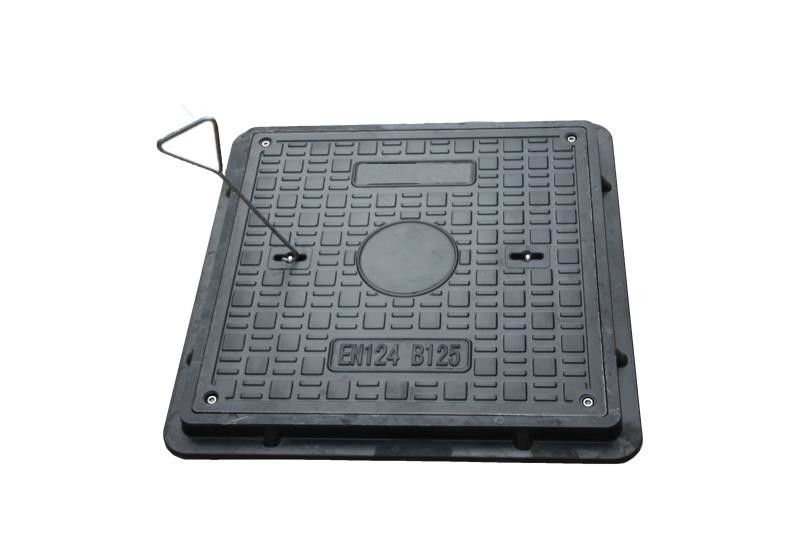 Composite Resin BMC / SMC / FRP Square Manhole Cover En124 With Different Color