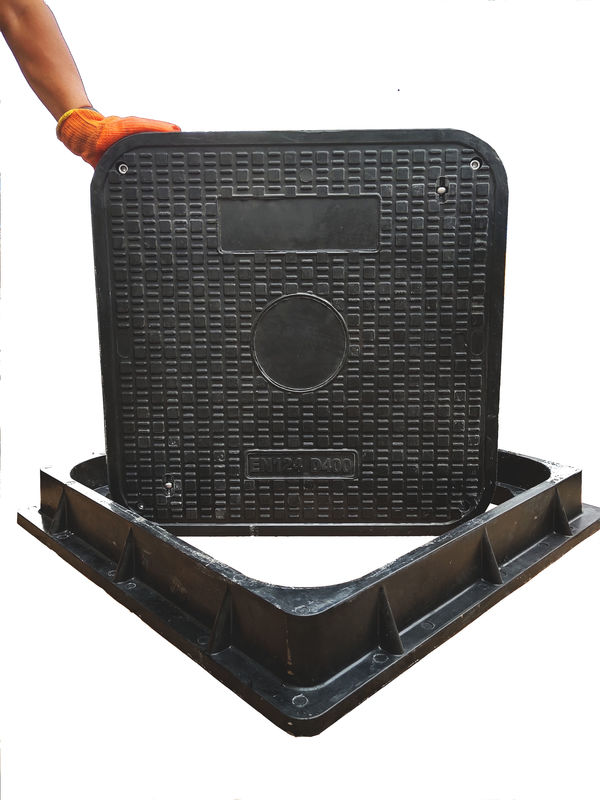 Composite Resin BMC / SMC / FRP Square Manhole Cover En124 With Different Color