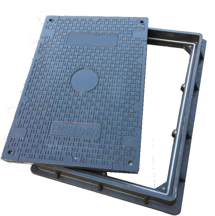 Composite Resin BMC / SMC / FRP Square Manhole Cover En124 With Different Color
