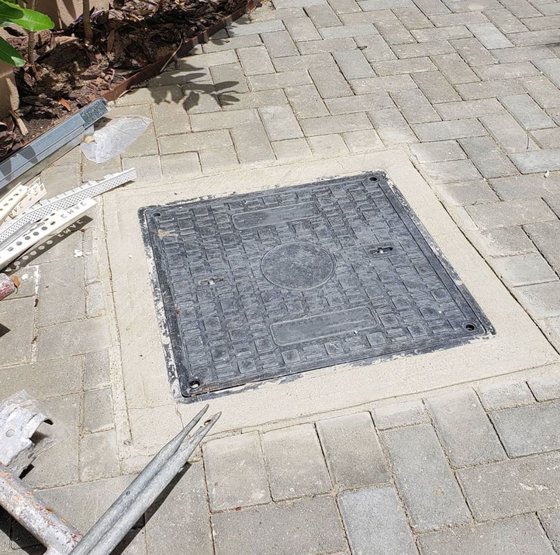Rectangle Plastic/Resin/Fiberglass/FRP/SMC/BMC Composite Telecom/Cable/Trench Cover With Frame