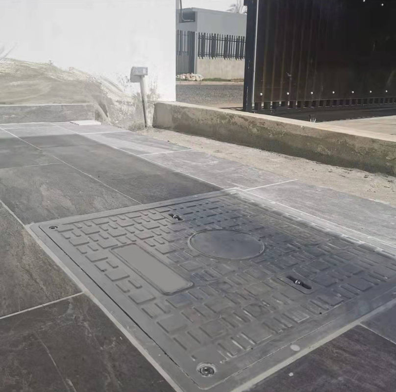 FRP BMC SMC GRP Composite Resin Fiberglass Manhole Cover Square For Garden Road