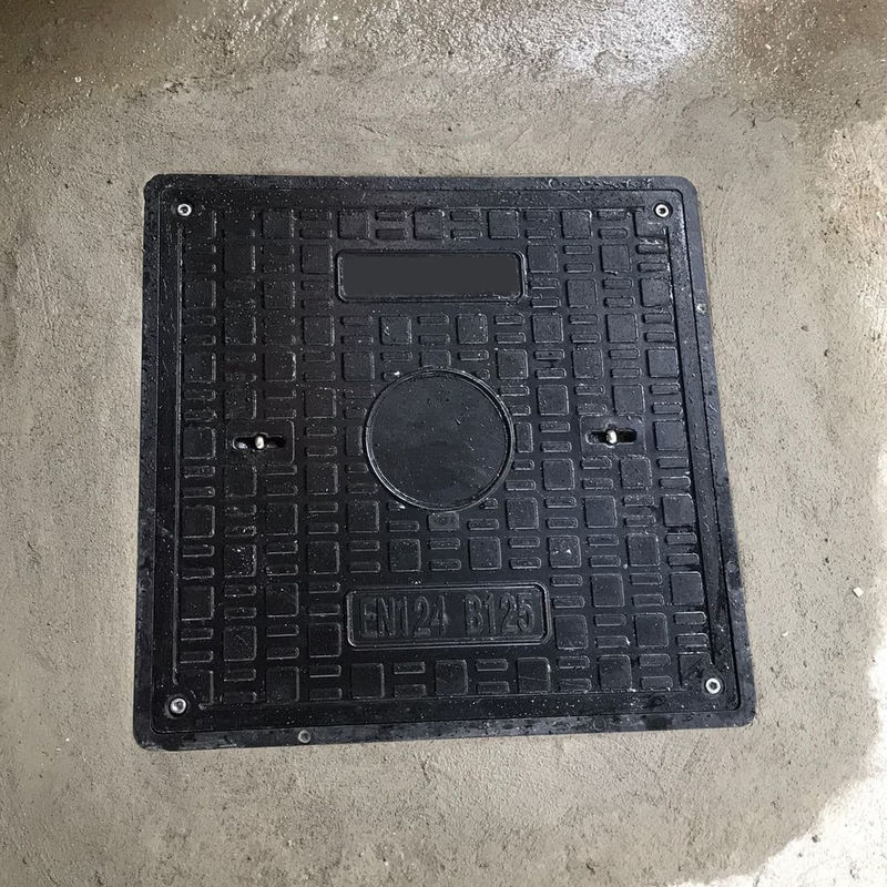 Khảo chống ăn mòn SMC Quadrat Man Hole Cover cho các nhà máy hóa học và công nghiệp