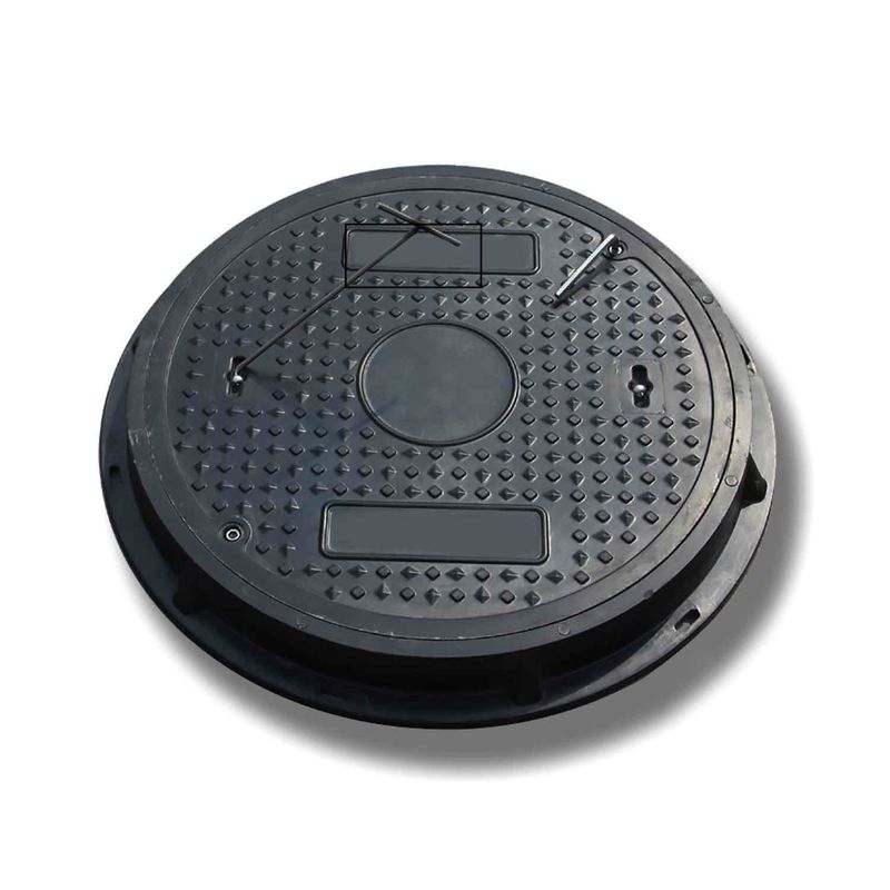 Medium Heavy Duty SMC Manhole Cover EN124 Lange levensduur Roest- en UV-bestendige 600 mm