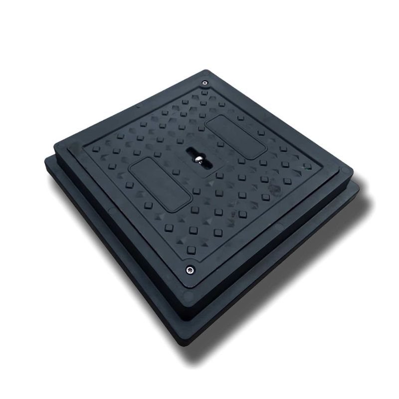 Đơn giản En124 D400 Hinged SMC BMC Composite Manhole Cover Giá cho nhựa sợi thủy tinh nhựa FRP