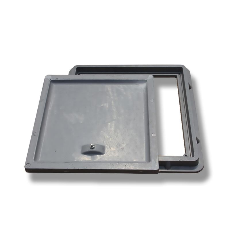 Đơn giản En124 D400 Hinged SMC BMC Composite Manhole Cover Giá cho nhựa sợi thủy tinh nhựa FRP