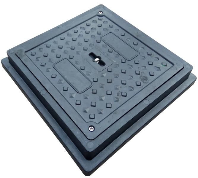 IS0 En124 Couverture de conduit circulaire Carrosserie SMC composite ductile en fer en FRP plastique