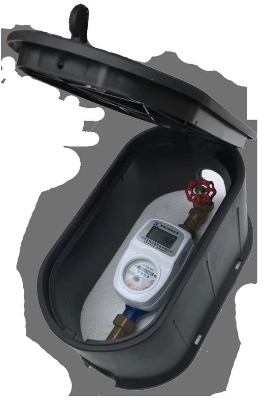 Boîte de compteur d'eau en plastique à fort impact, revêtement résistant aux tambours, résistant aux UV, adapté aux climats désertiques et tropicaux