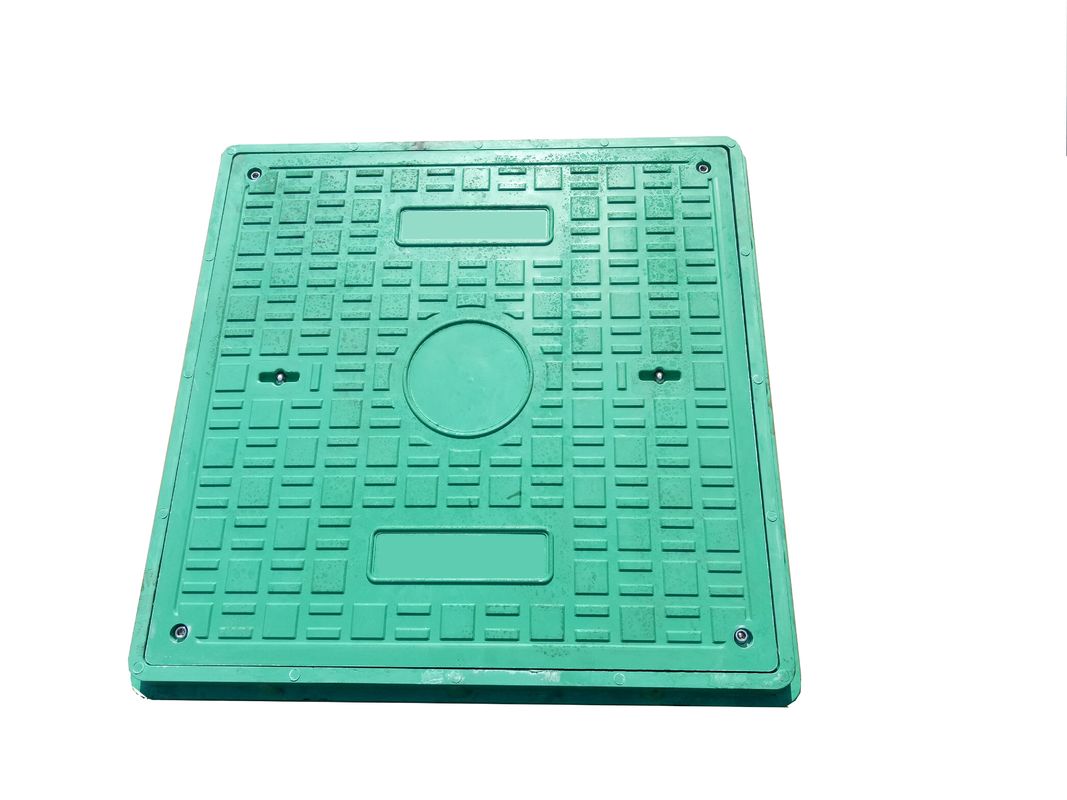 Square Reinforced SMC Manhole Cover with Easy Installation Sealing System and Customizable Logo