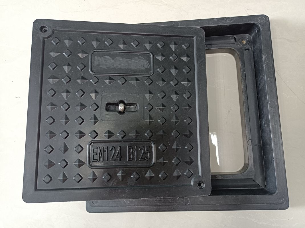 Heavy Duty Composite Manhole Cover with 40 Tons Load Capacity, Corrosion Resistant and Lightweight Design for Urban Infrastructure