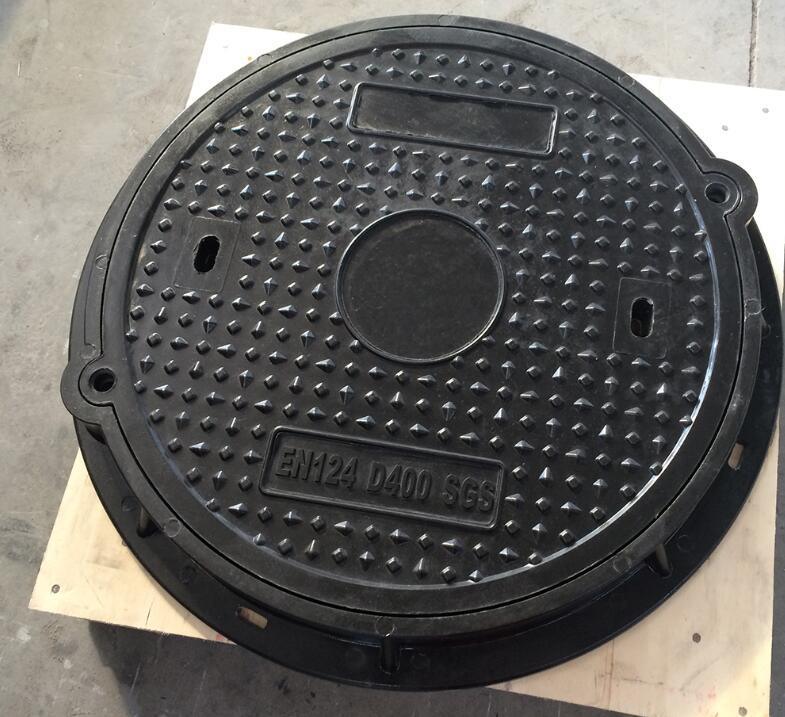 Heavy Duty Composite Manhole Cover with 40 Tons Load Capacity, Corrosion Resistant and Lightweight Design for Urban Infrastructure