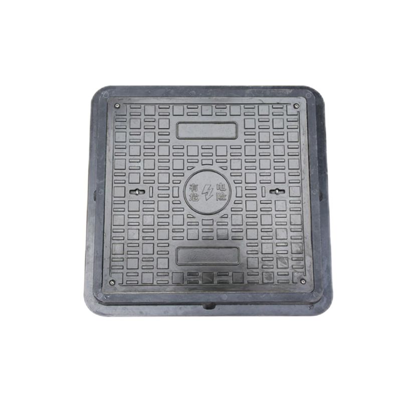 Industrial Composite Manhole Cover with EN124 D400 Standard, Waterproof Sealing Rubber Strips, and Lightweight Easy Installation