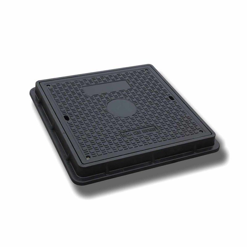 Custom Molded SMC Manhole Cover with 30% Recycled SMC Content 40% Lower CO2 vs Concrete and 76% Lower CO2 vs Cast Iron