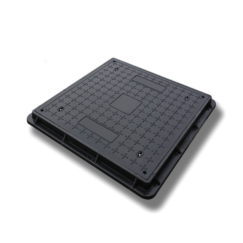 China Factory with CE/ISO En124 Ductile D400 Hinged SMC/BMC Square Fiberglass/Plastic/FRP Composite Manhole Cover Price for Resin