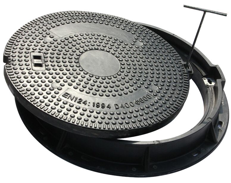 EN124 Certified GRP Manhole Cover with Non-Slip Surface and Lightweight Construction for Municipal Infrastructure