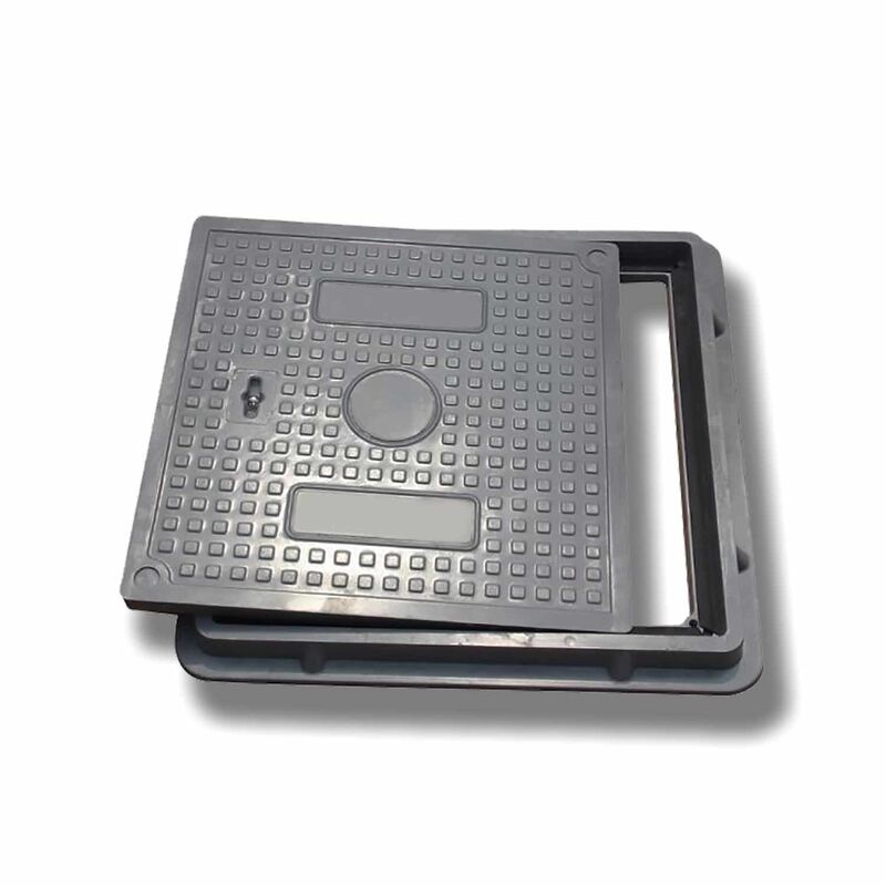 D400 Load Capacity Corrosion Resistant Lightweight FRP Composite Manhole Cover for Urban Roads