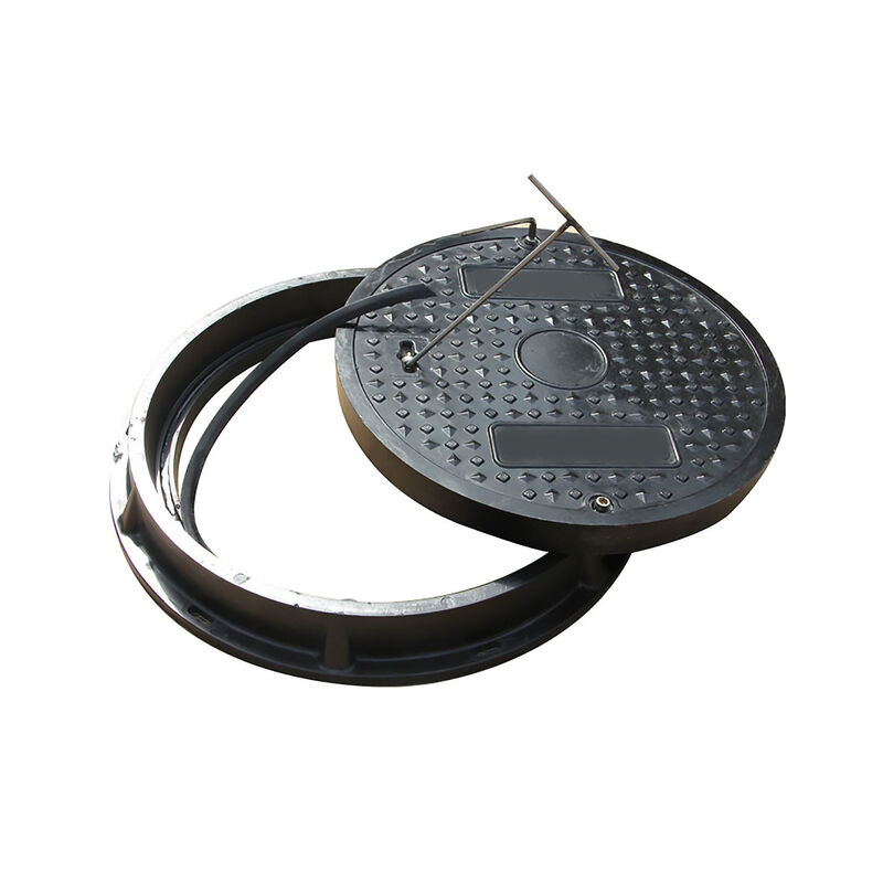 Round SMC Manhole Cover with Anti-slip Surface, Chemical Resistant and 40 Tons Load Capacity for Urban Use