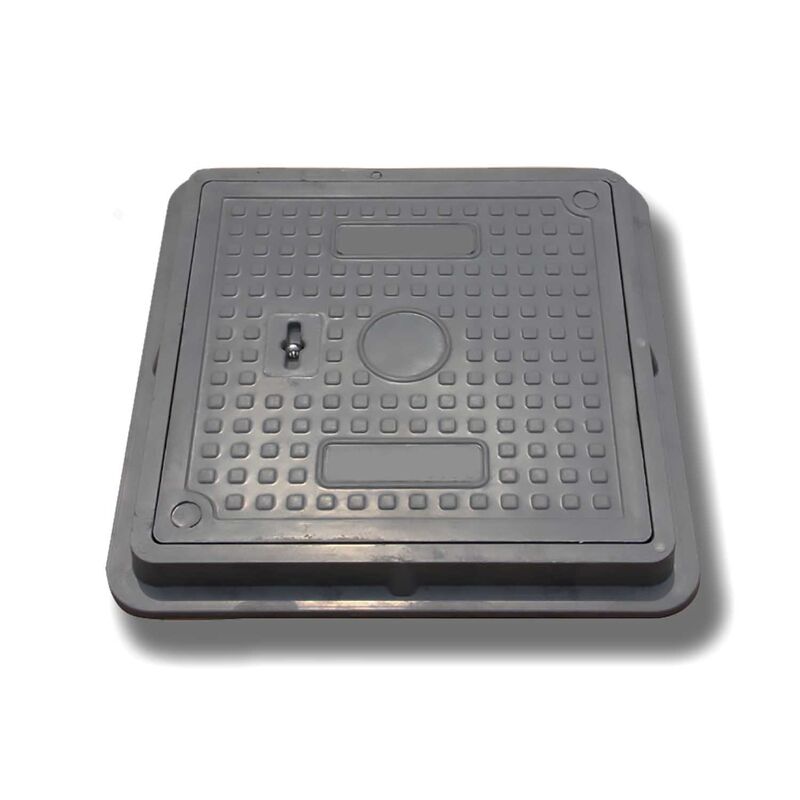 Premium EN124 Standard FRP Composite Manhole Cover with Corrosion Resistance and Customizable Design for Sewer Access