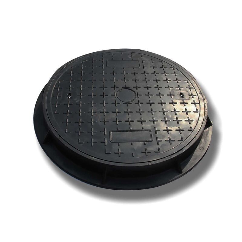 SMC Sewer Manhole Cover with Anti-Skid Surface, Long Service Life, and Corrosion Resistance