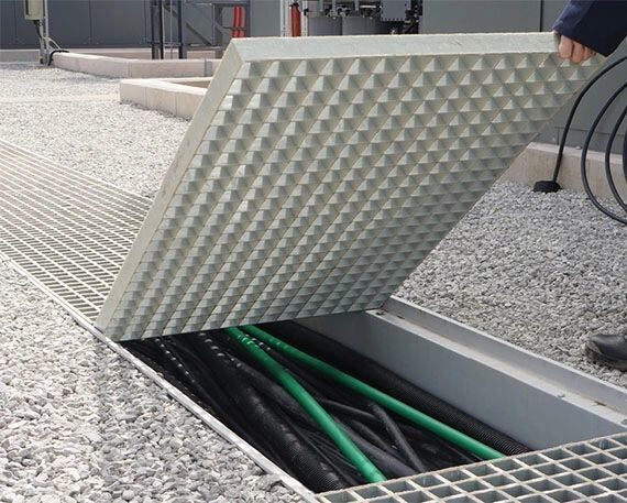 Duct Cable Trench Cover Equipped with Anti slip Surface and Customization Load Capacity Providing Cable Management Options