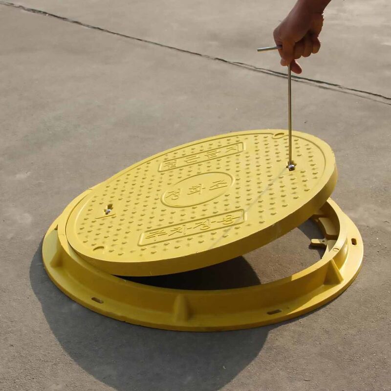 Fiberglass Reinforced SMC Manhole Cover with Anti-Theft Design for Embedded Installation