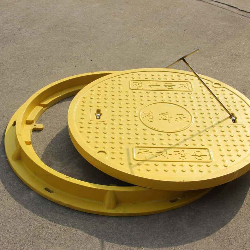 Fiberglass Reinforced SMC Manhole Cover with Anti-Theft Design for Embedded Installation