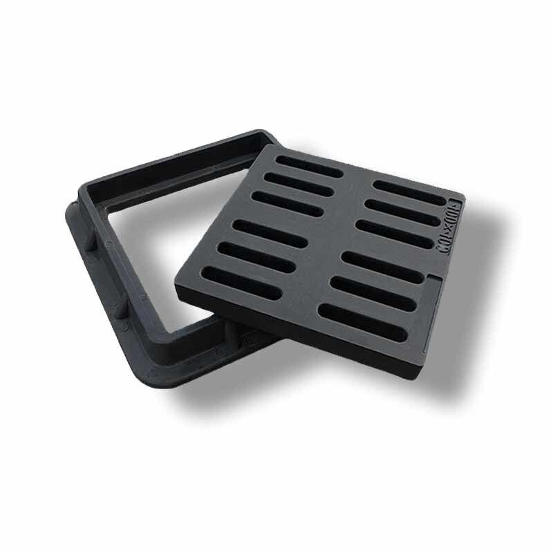 Corrosion Resistant Lightweight Composite EN124 Compliant Fiberglass SMC Gully Grate for Drainage and Utility Infrastructure