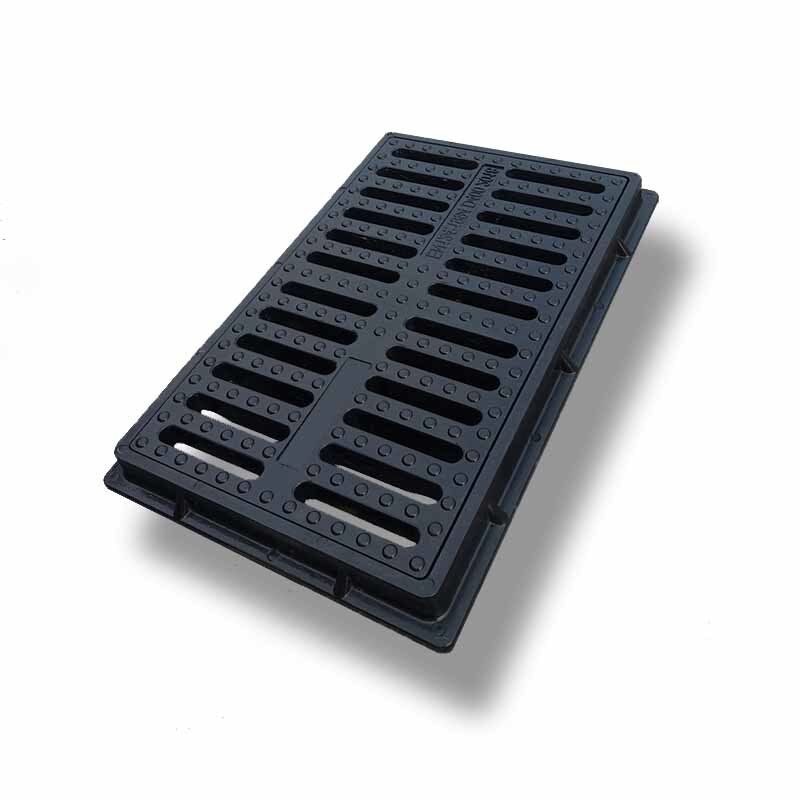 Corrosion Resistant Lightweight Composite EN124 Compliant Fiberglass SMC Gully Grate for Drainage and Utility Infrastructure