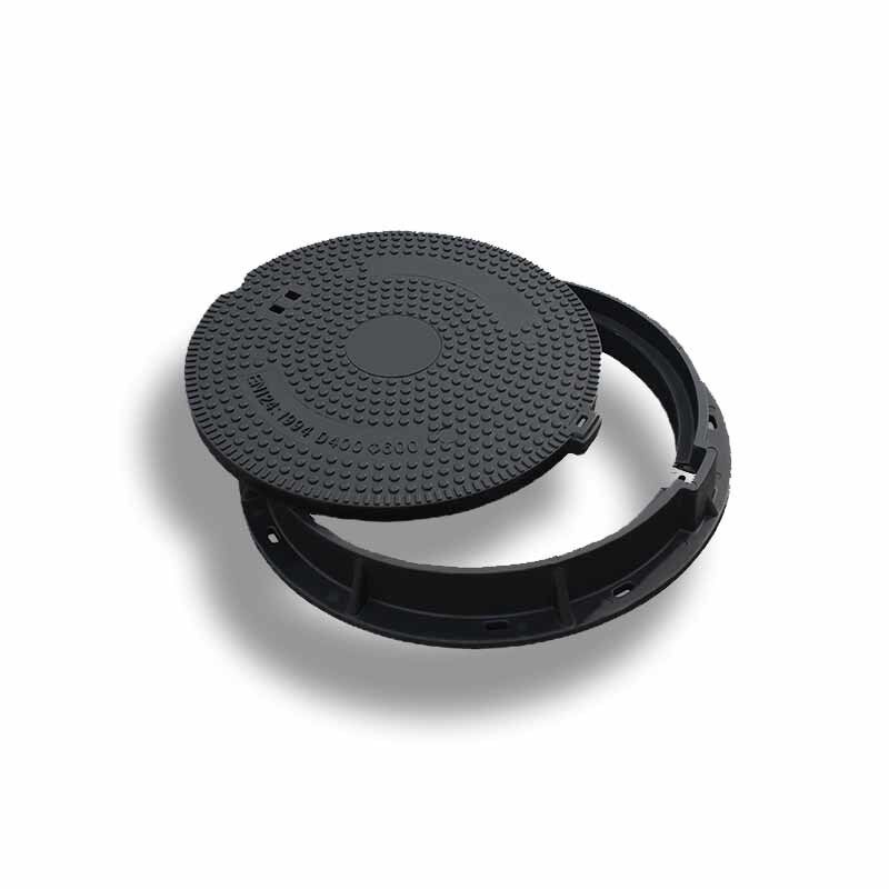 Anti-Theft SMC Manhole Cover with 40 Tons Load Capacity and Chemical Resistant Composite for Urban Roads