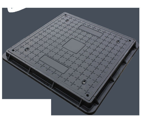 Vergrendelbaar met sleutel SMC Manhole Covers Zwart Corrosiebestendig Chemisch en roestbestendig
