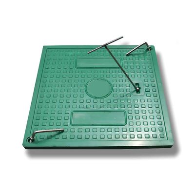 Non Metallic SMC Square Manhole Cover 500mm Proof Pencurian tahan api