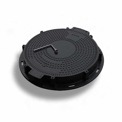 600mm EN124 Standard SMC Manhole Cover with 40 Tons Load Capacity for Wastewater Treatment