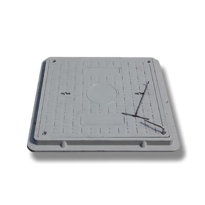 Square SMC Manhole Cover - Lightweight Fiberglass Composite Access Cover with Corrosion Resistant Square Configuration